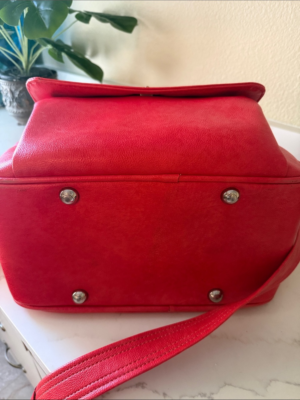 Vintage Samsonite Silouette Travel Bad Red - Picture 12 of 13